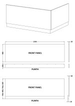 Straight Front Panel & Plinth (1600mm) - Image 3