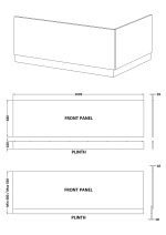 1700mm Bath Front Panel & Plinth - Image 2