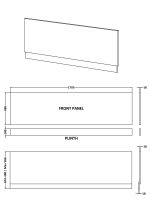 1800mm Bath Front Panel - Image 2