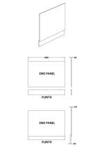 700mm Bath End Panel & Plinth - Image 2
