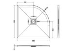 Quad Shower Tray 900 x 900mm - Image 2