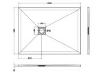 Rectangular Shower Tray 1200 x 900mm - Image 2
