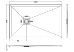 Rectangular Shower Tray 1400 x 900mm - Image 2