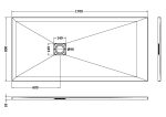 Rectangular Shower Tray 1700 x 800mm - Image 2