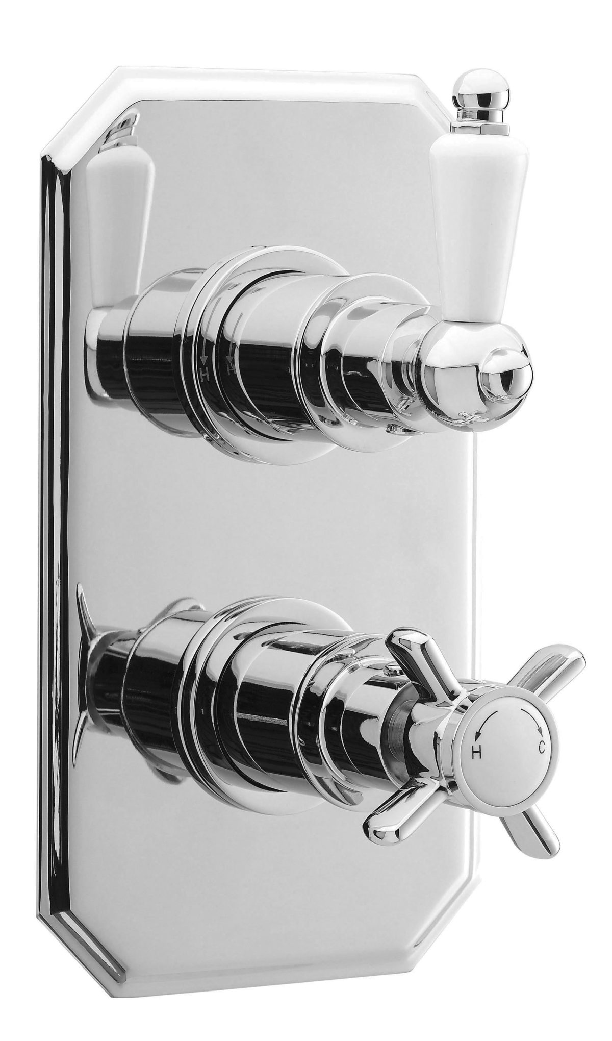 Twin Thermostatic Shower Valve - Image 1