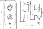 Twin Thermostatic Shower Valve - Image 3