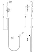 Water Saving Slide Rail Kit - Image 2