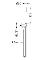 Outlet Elbow, Parking Bracket, Flex and Handset - Image 2