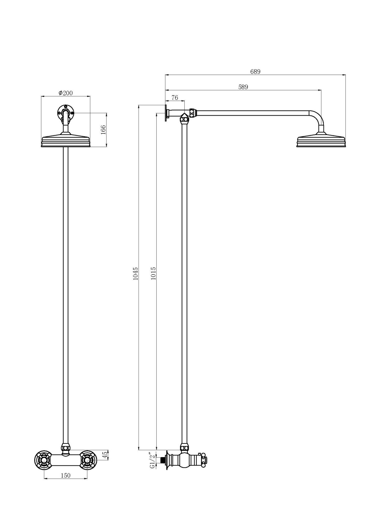 Traditional Thermostatic Shower Valve & Kit - Image 2