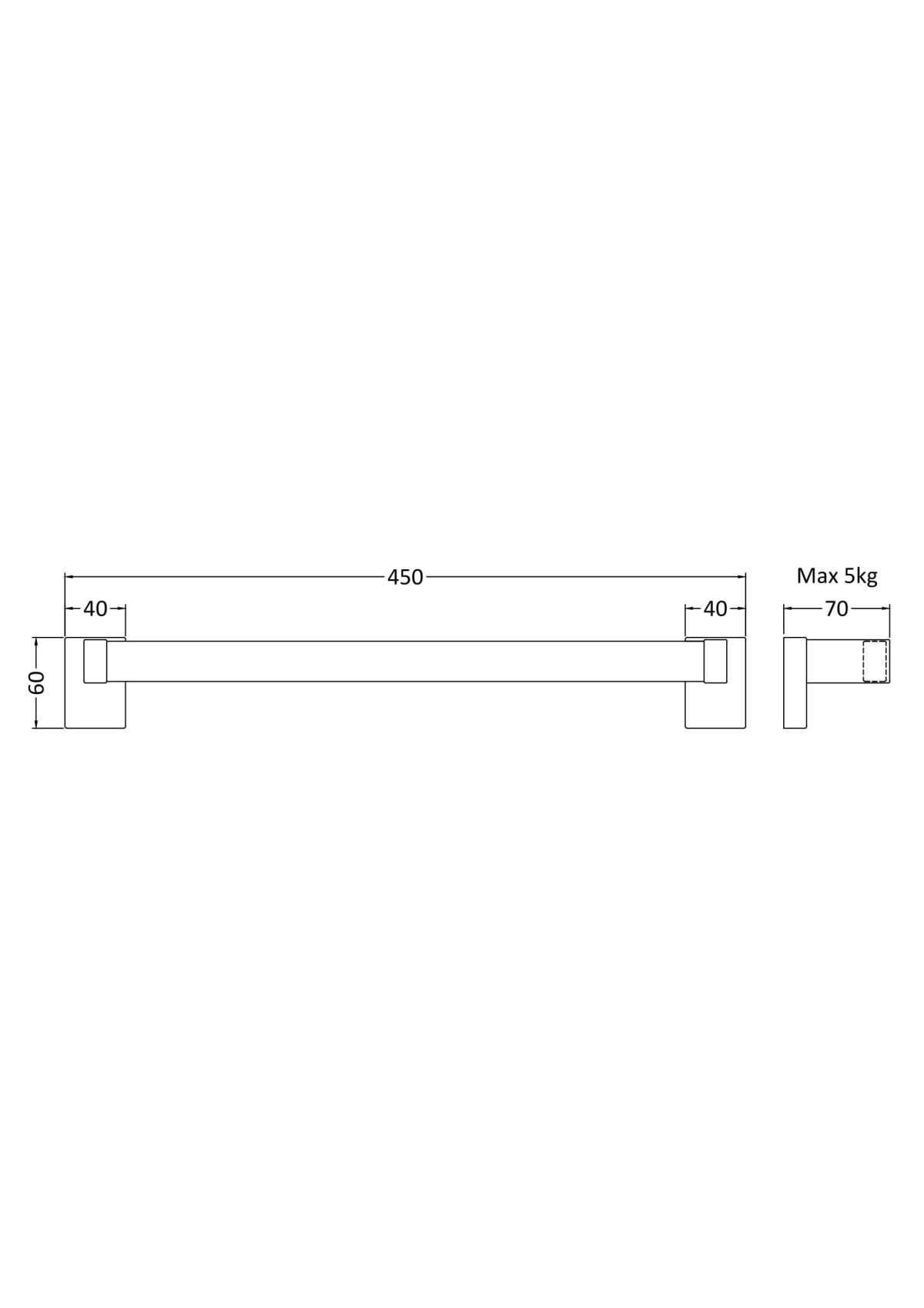 Magnetic Towel Rail - Image 2