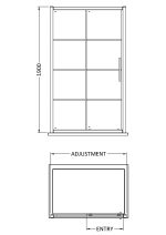 1400mm Sliding Shower Door - Image 3