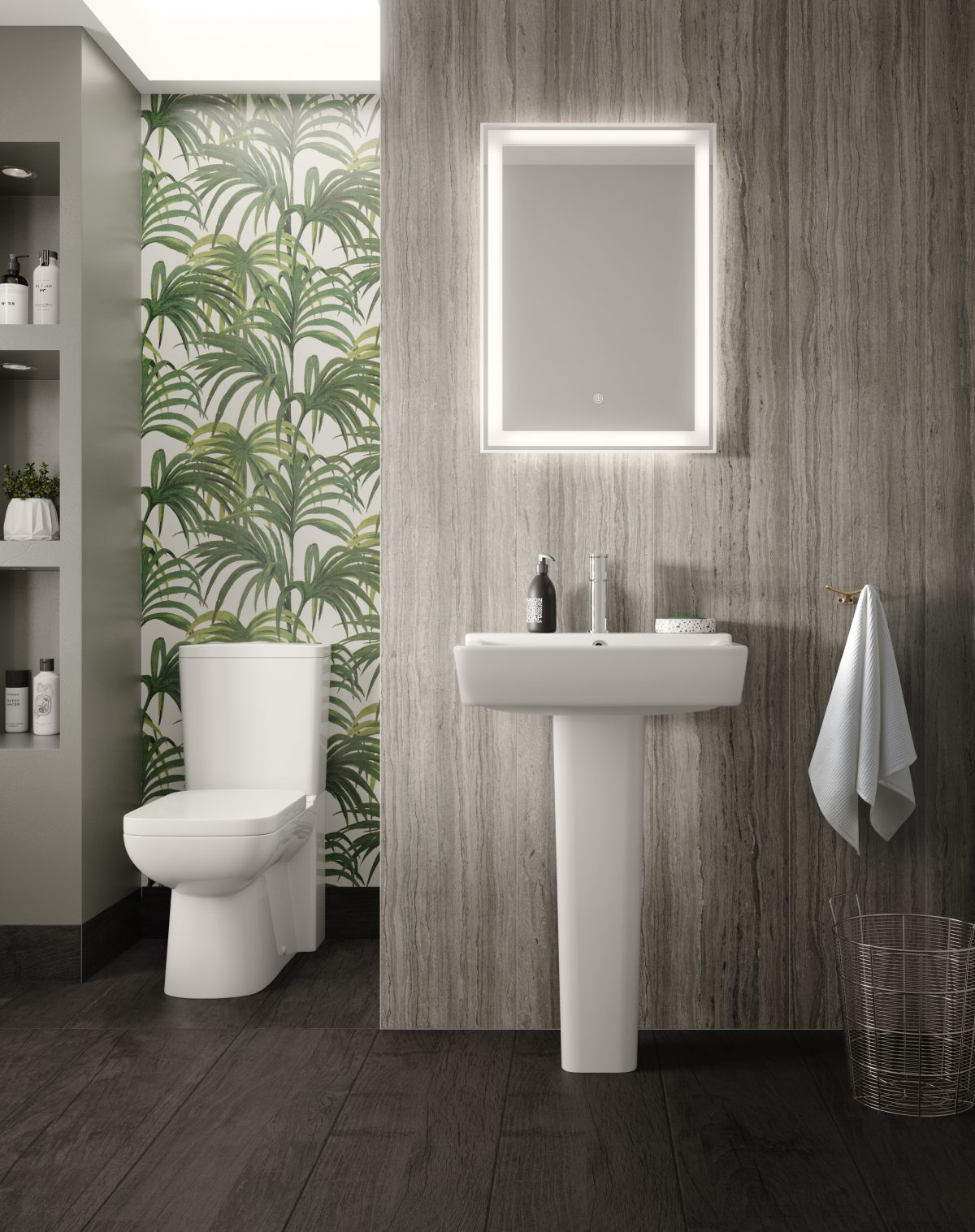 Flush to Wall Pan, Cistern & Seat - Image 2