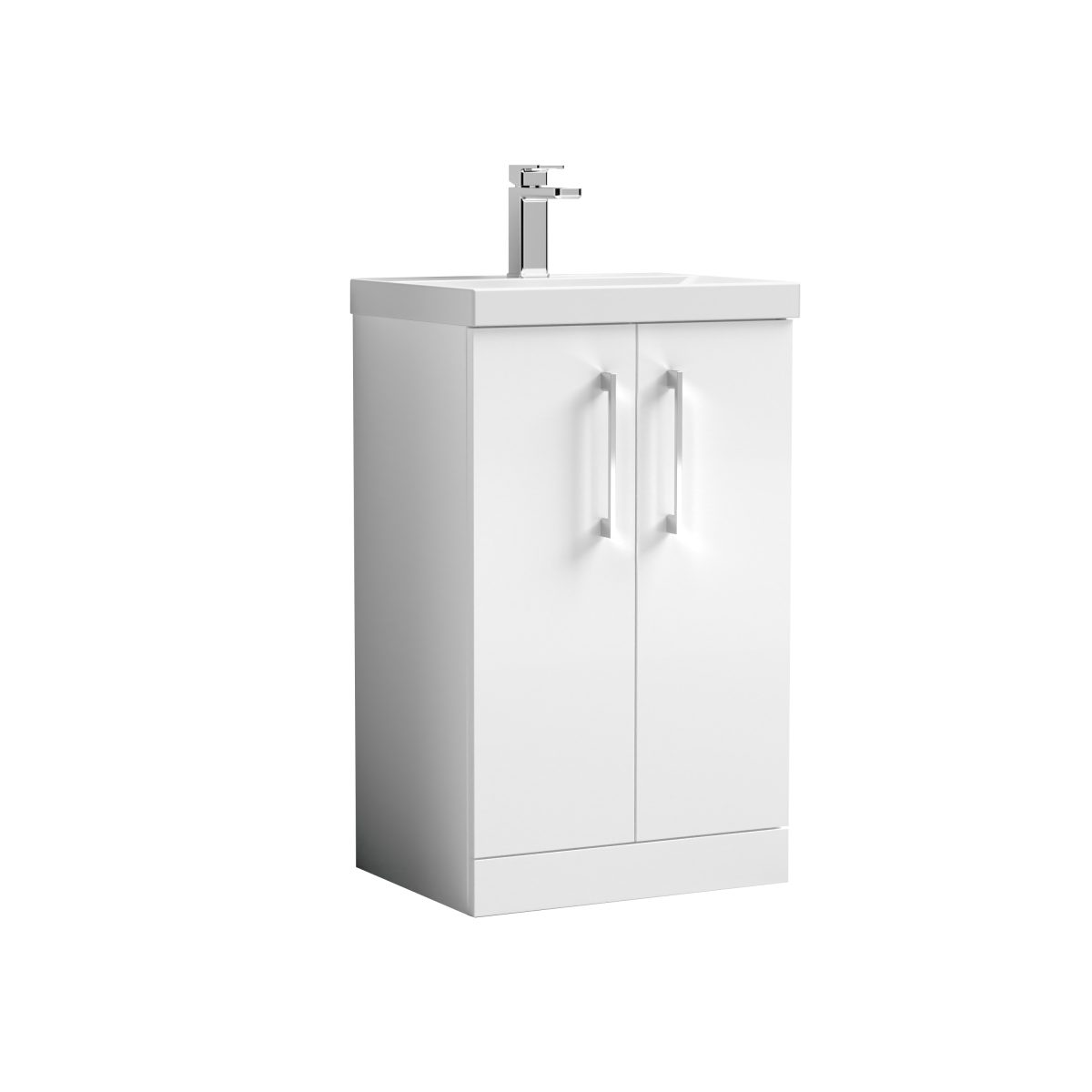 500mm Floor Standing 2 Door Vanity & Basin 3 - Image 1