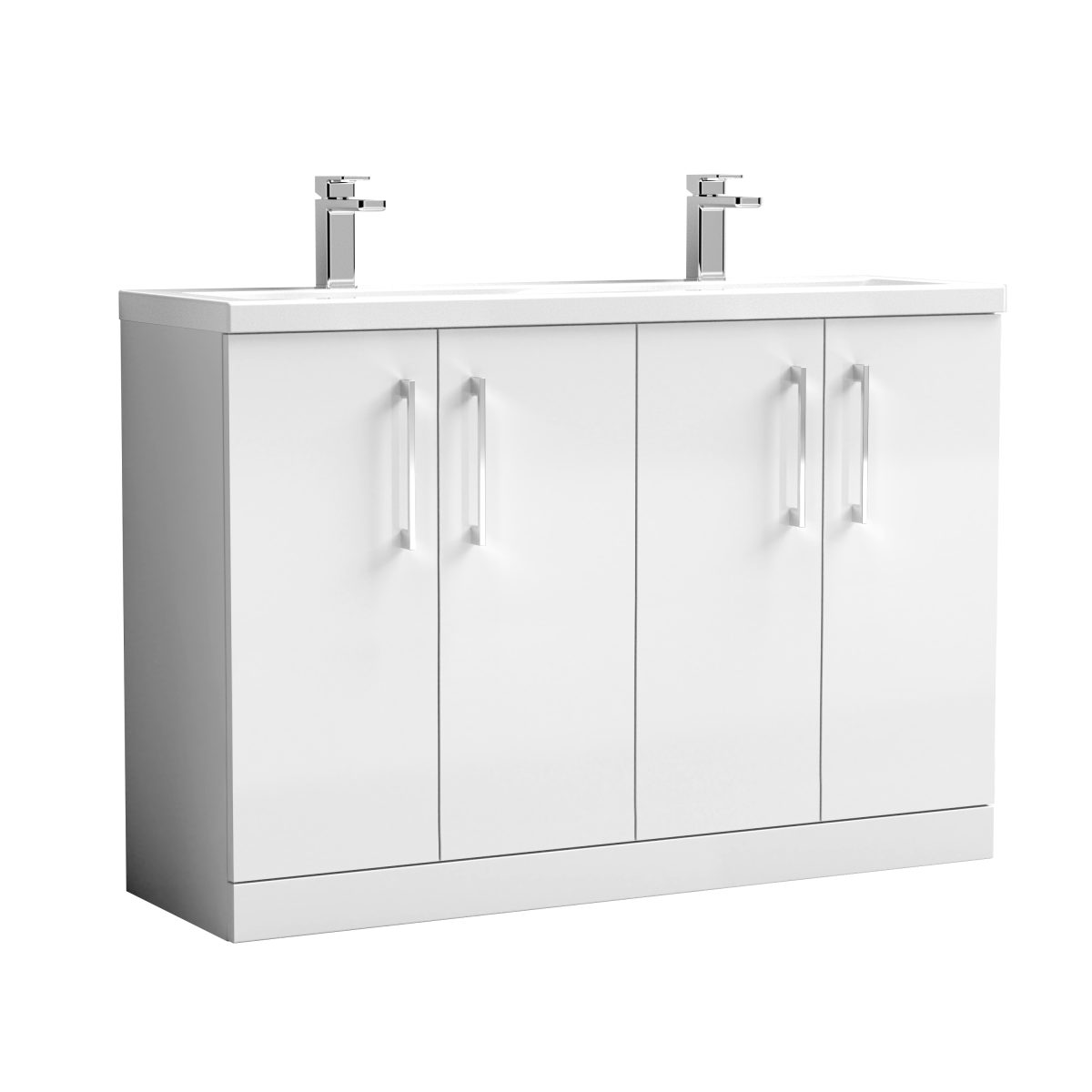 600mm Floor Standing 2 Door Vanity & Basin 4 - Image 1