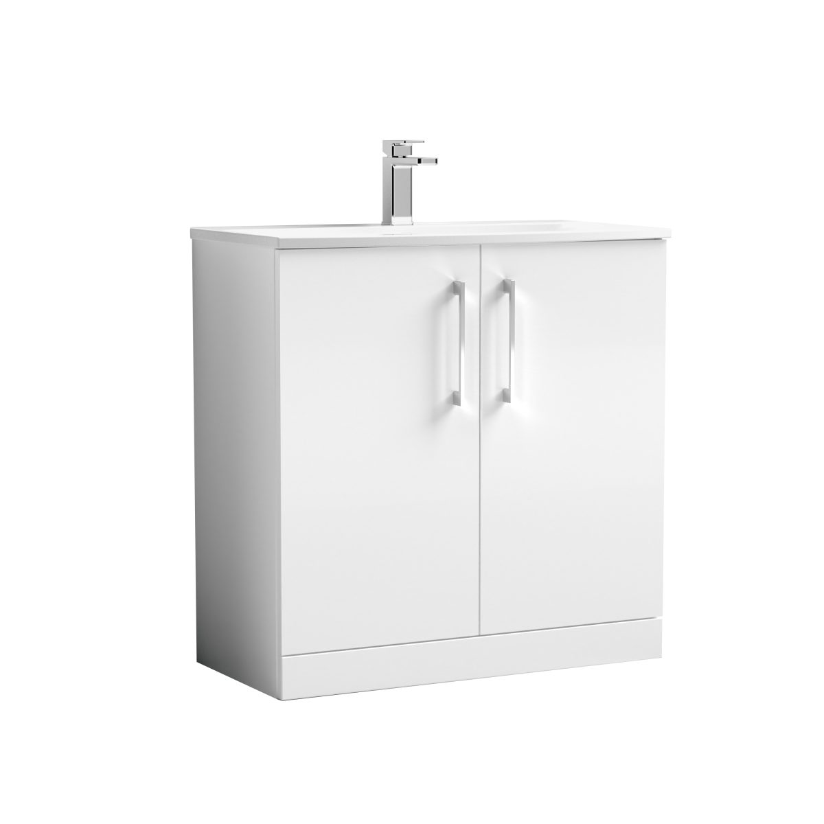 800mm Floor Standing 2 Door Vanity & Basin 4 - Image 1