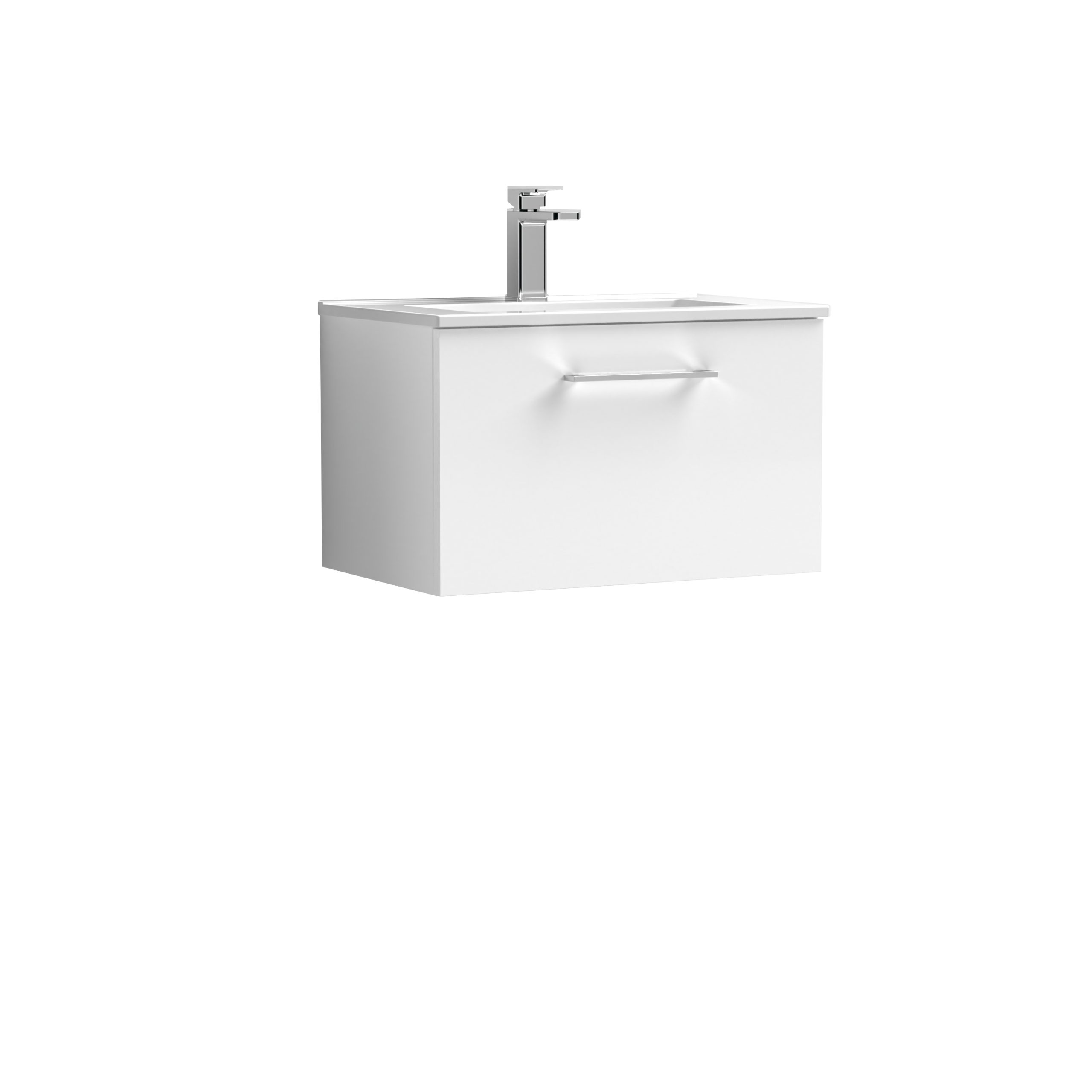 arn122b_furniture_v1_co.jpg 600mm Wall Hung 1 Drawer Vanity & Basin 2 - Image 1