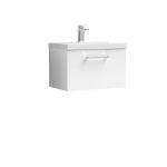 600mm Wall Hung 1 Drawer Vanity & Basin 3