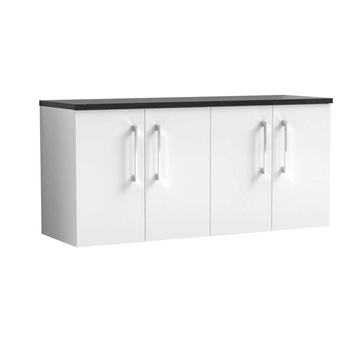 1200mm Wall Hung 4-Door Vanity & Laminate Worktop - Image 1