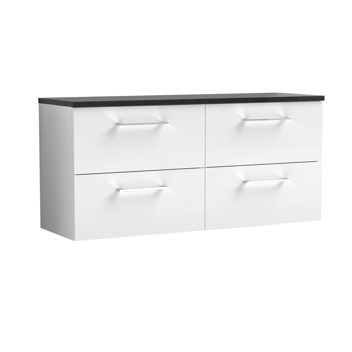 1200mm Wall Hung 4-Drawer Vanity & Laminate Worktop - Image 1