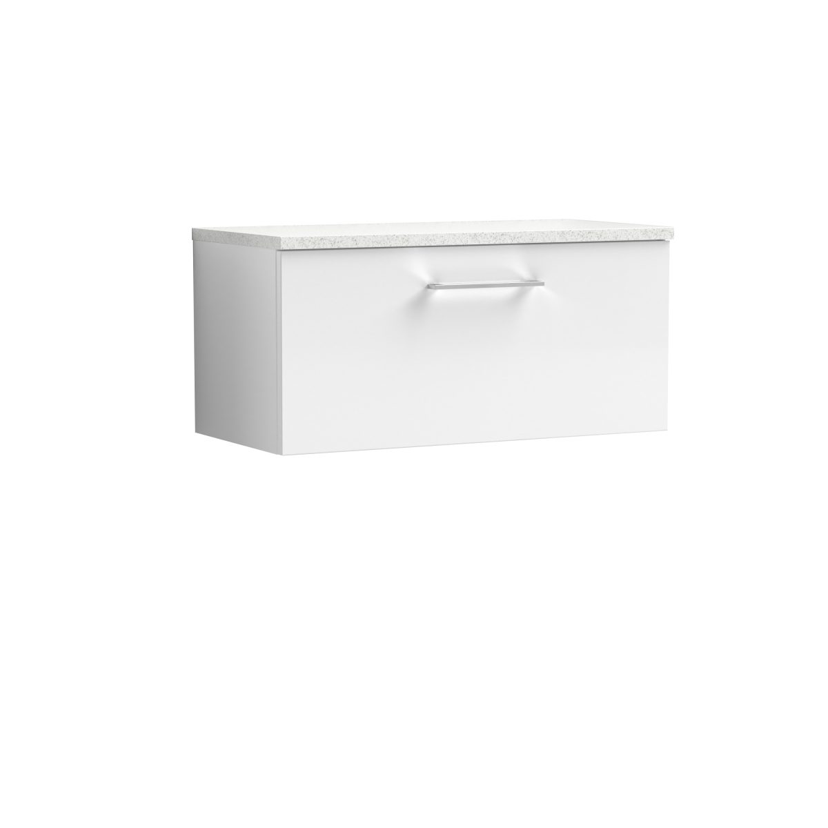 800mm Wall Hung 1 Drawer Vanity & Laminate Top - Image 1