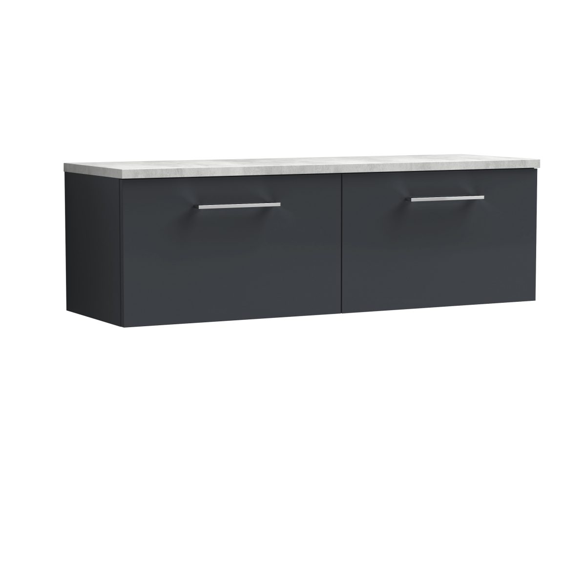 1200mm Wall Hung 2-Drawer Vanity & Laminate Worktop - Image 1