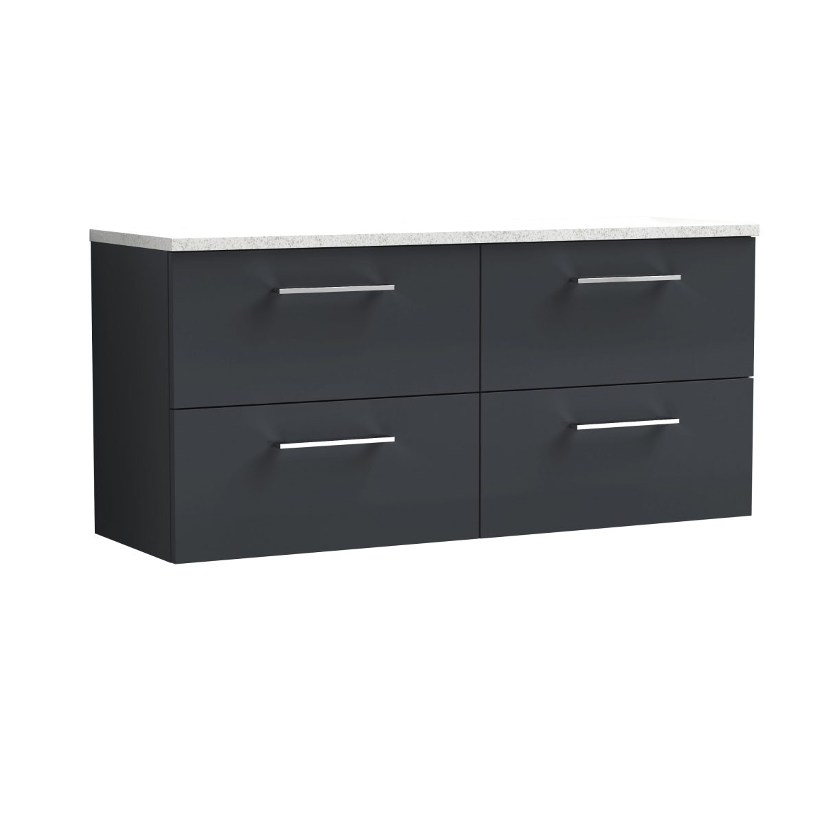 1200mm Wall Hung 4-Drawer Vanity & Laminate Worktop - Image 1