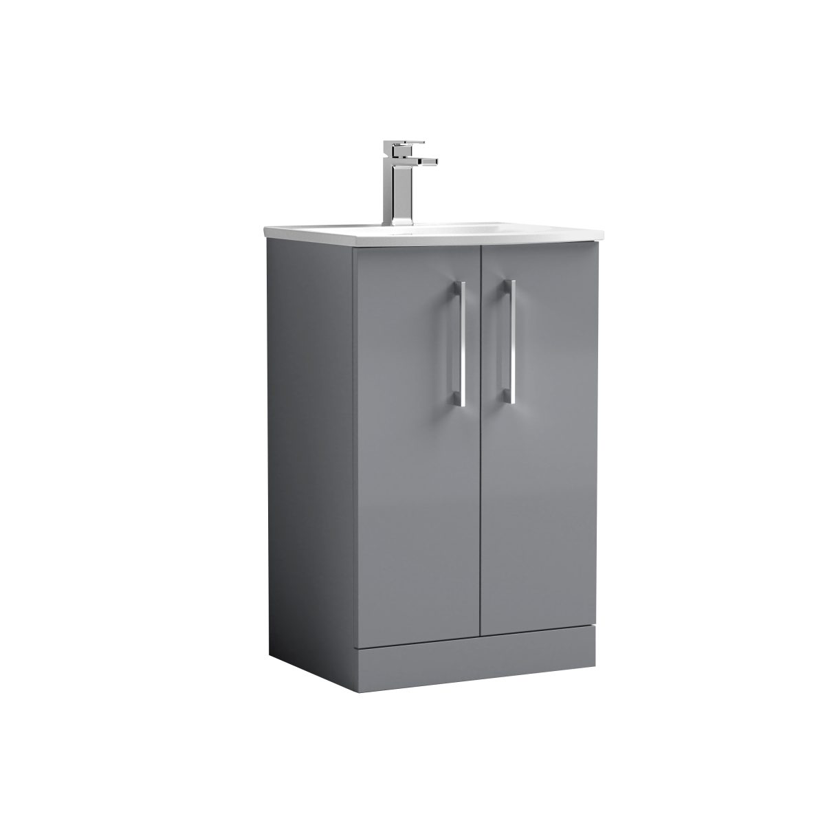 500mm Floor Standing 2 Door Vanity & Basin 4 - Image 1