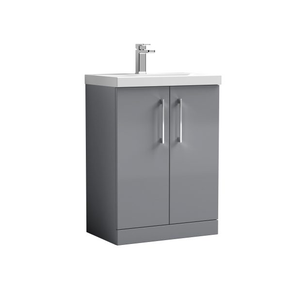 600mm Floor Standing 2 Door Vanity & Basin 1