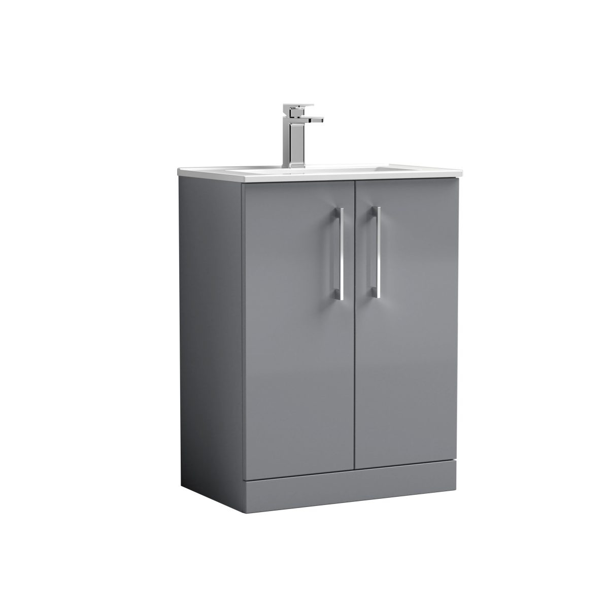 600mm Floor Standing 2 Door Vanity & Basin 2 - Image 1