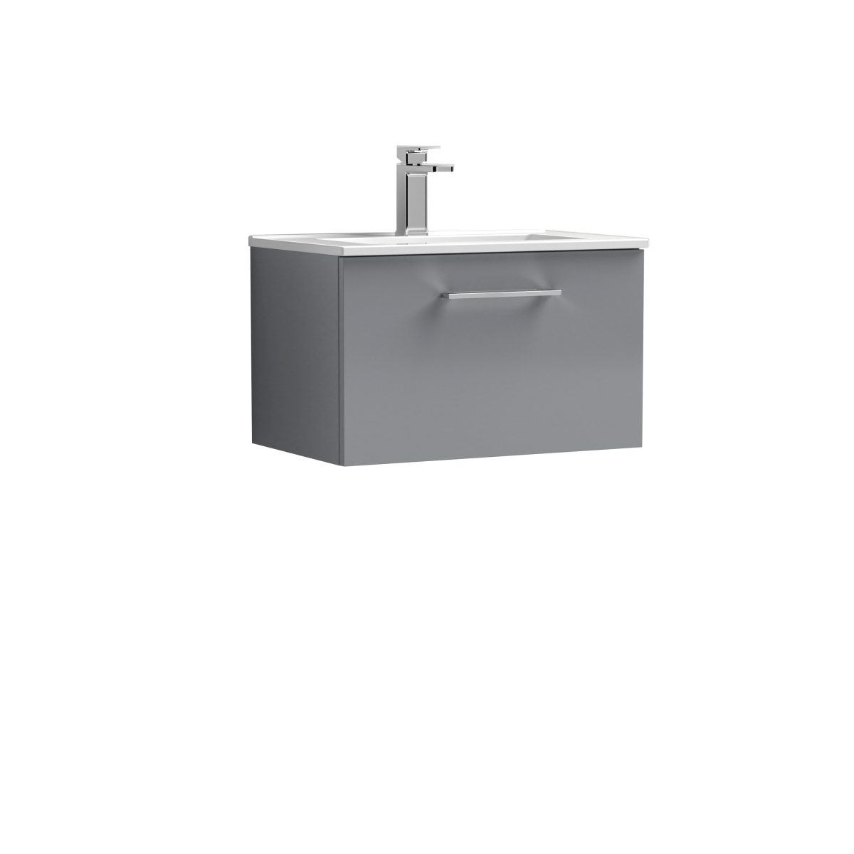 600mm Wall Hung 1 Drawer Vanity & Basin 2 - Image 1