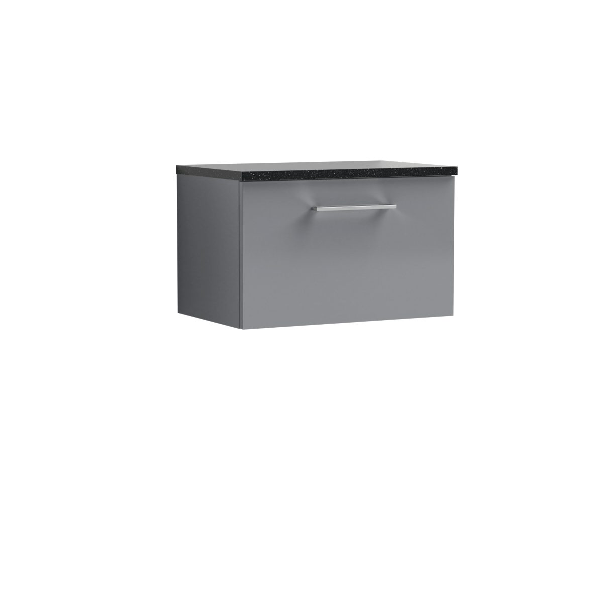 600mm Wall Hung 1 Drawer Vanity & Laminate Top - Image 1