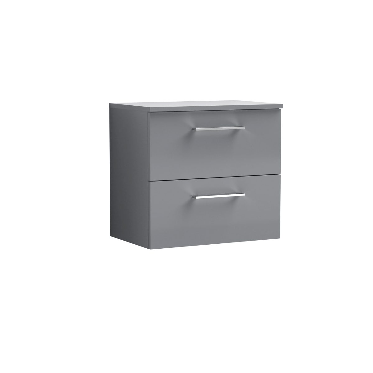 600mm Wall Hung 2 Drawer Vanity & Worktop - Image 1