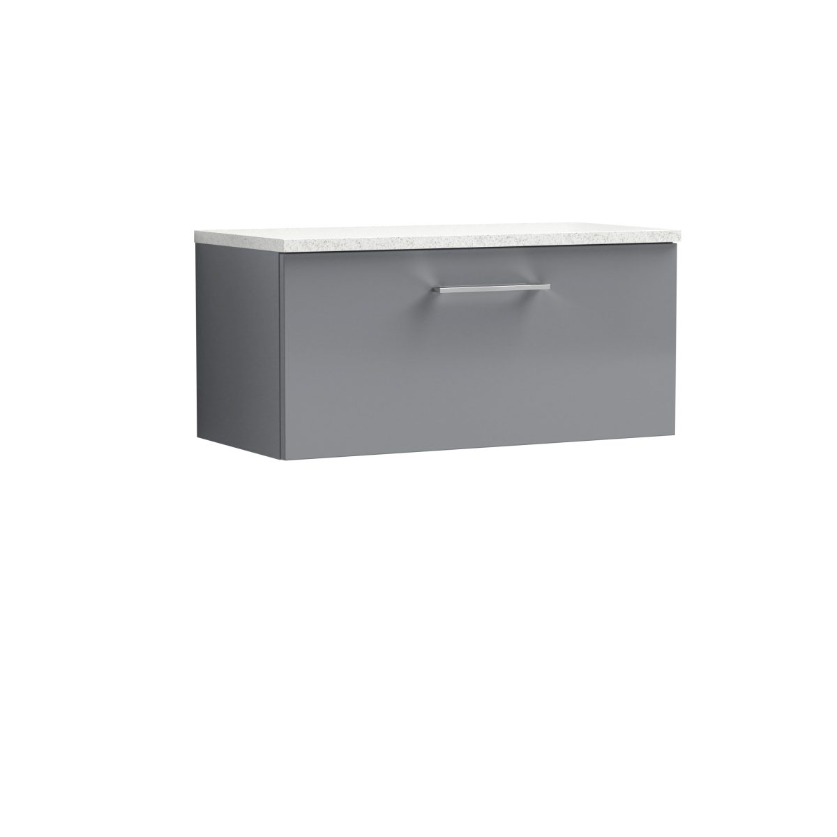 800mm Wall Hung 1 Drawer Vanity & Laminate Top - Image 1