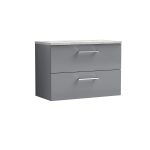 800mm Wall Hung 2 Drawer Vanity & Laminate Top