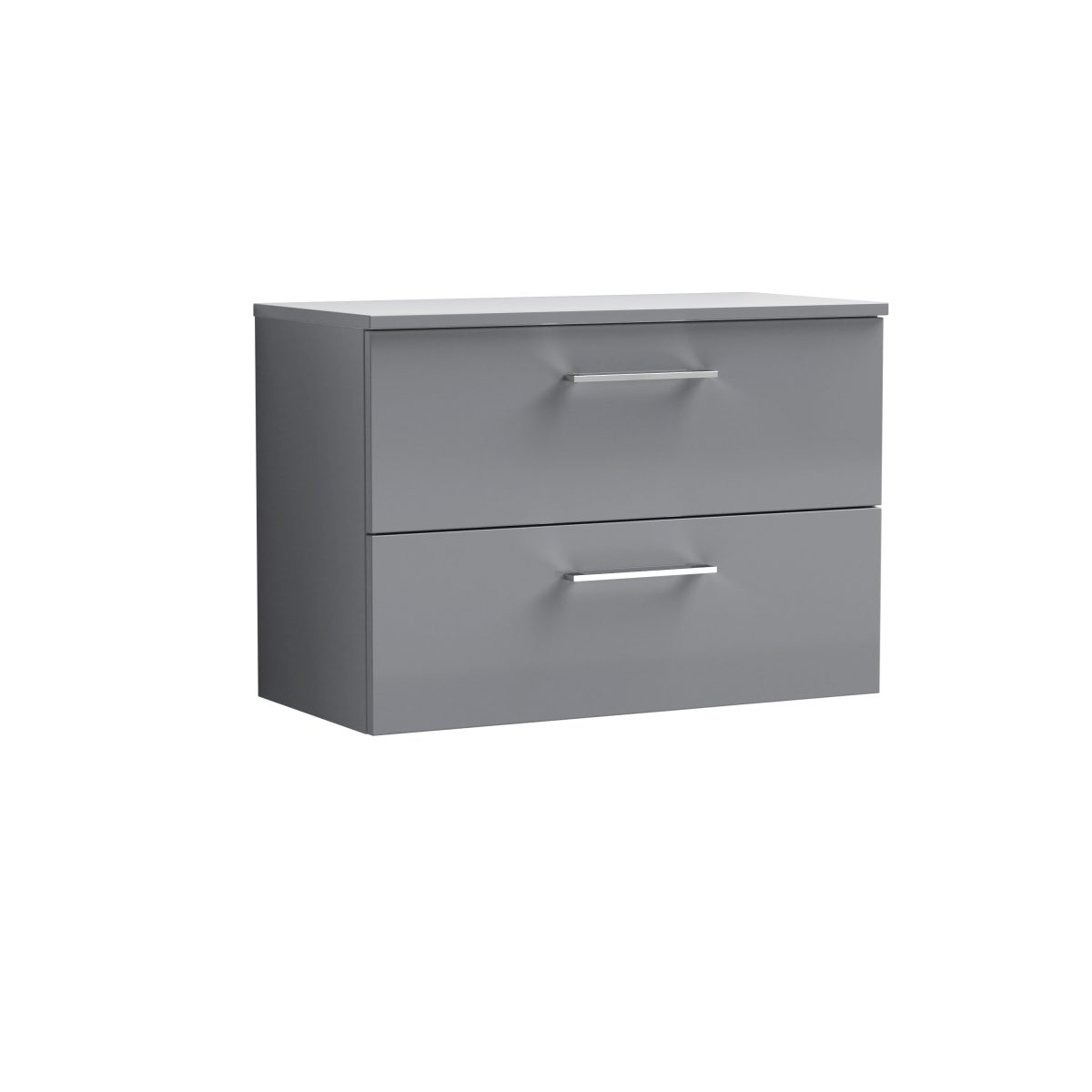 800mm Wall Hung 2 Drawer Vanity & Worktop - Image 1