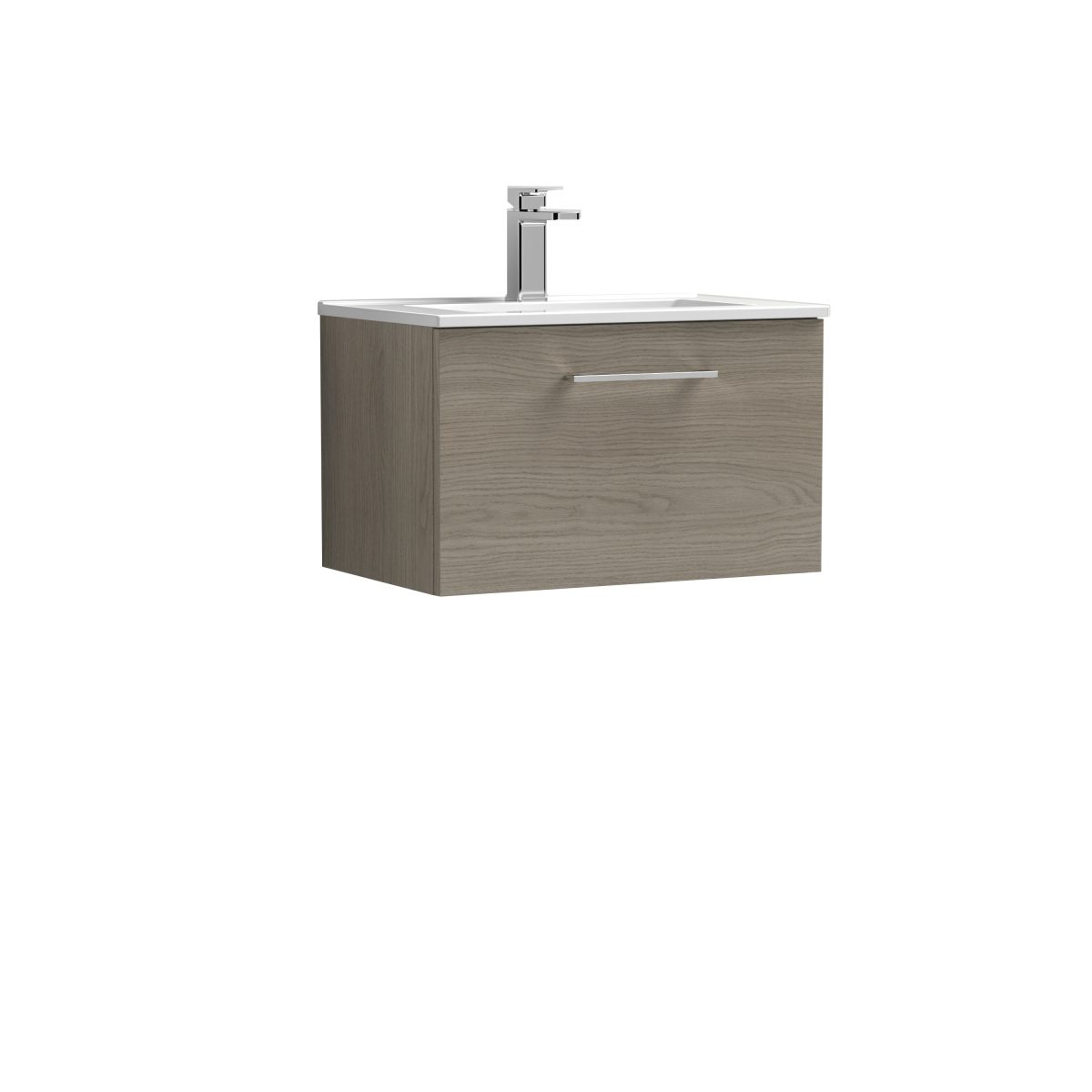 600mm Wall Hung 1 Drawer Vanity & Basin 2 - Image 1
