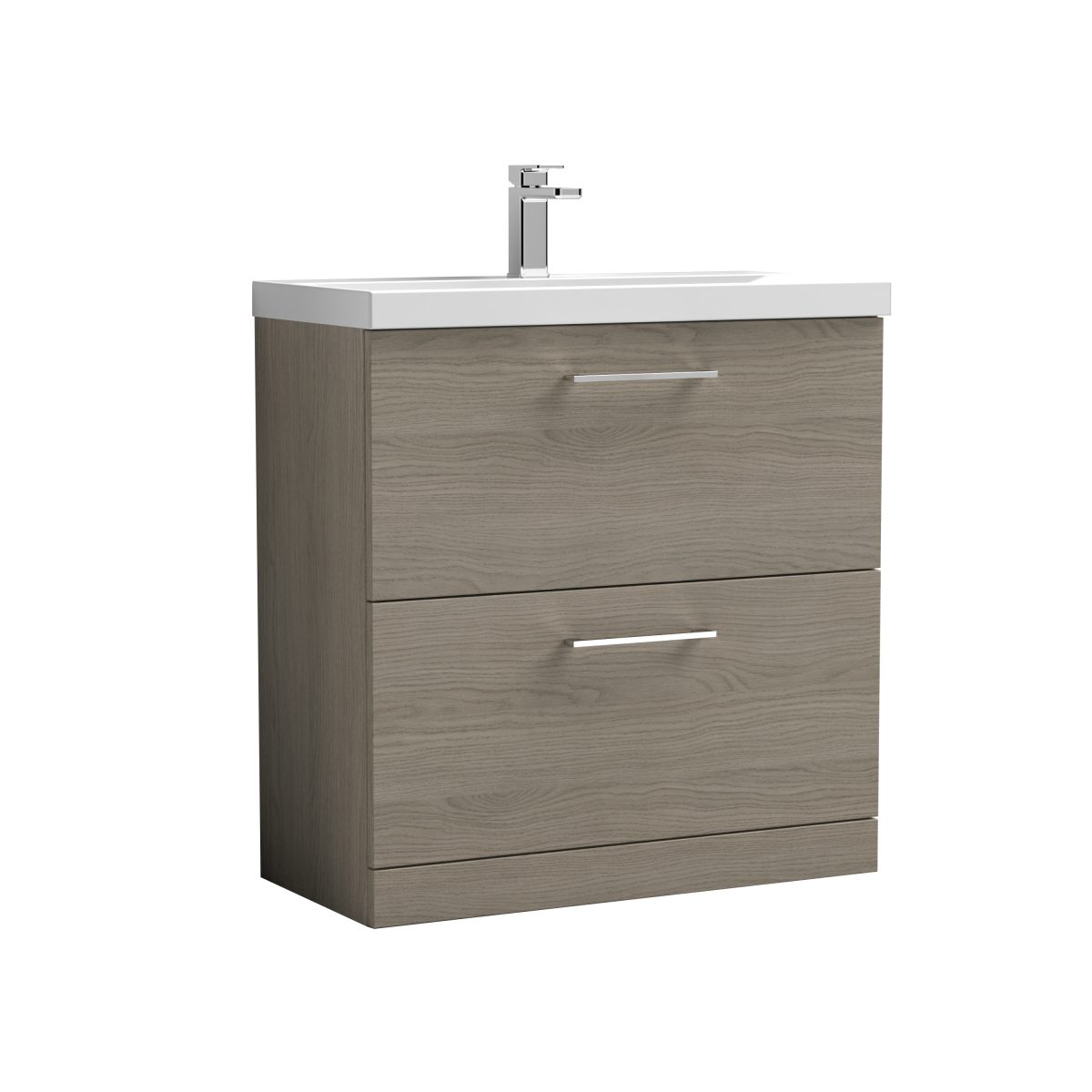 800mm Floor Standing 2 Drawer Vanity & Basin 1 - Image 1
