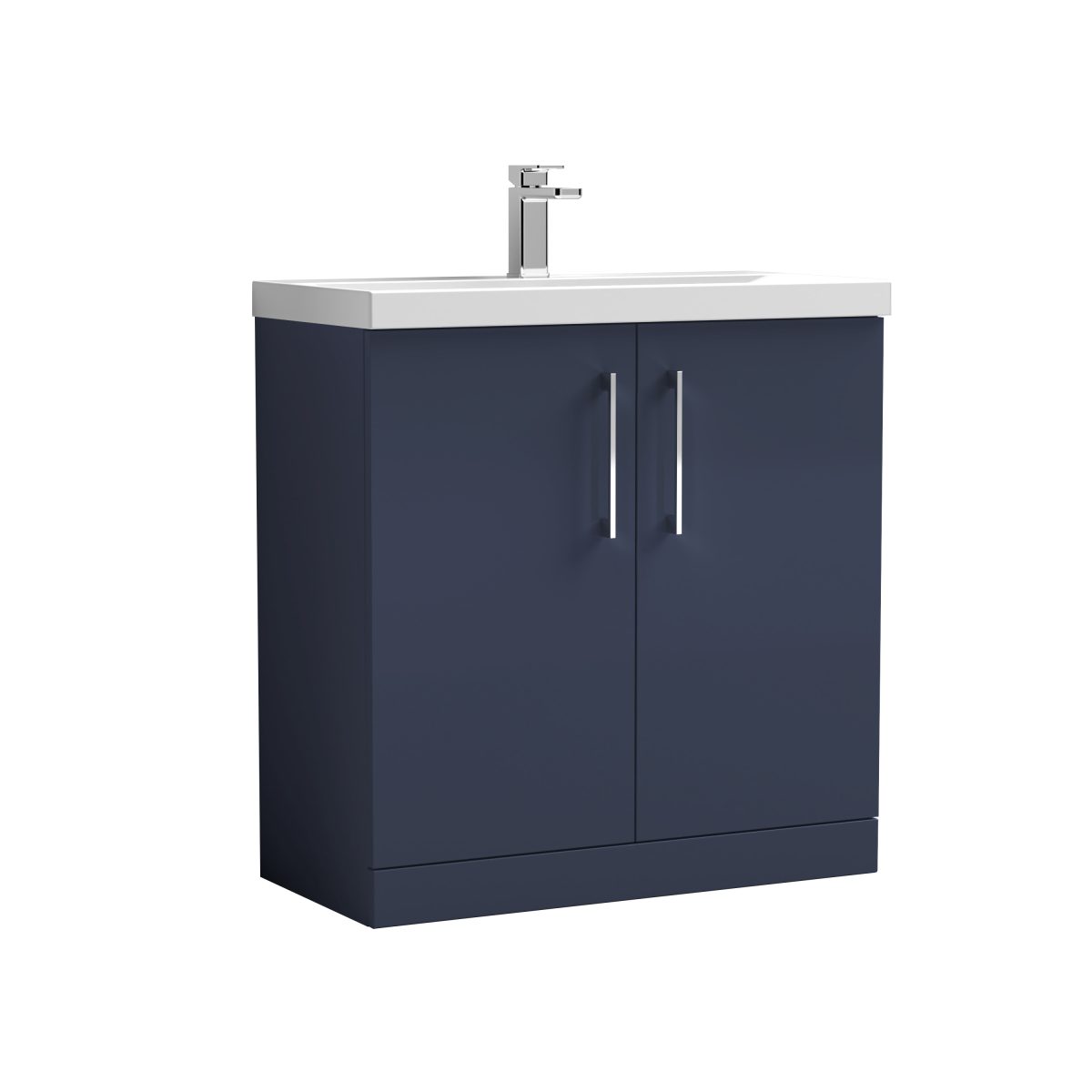 800mm Floor Standing 2-Door Vanity & Basin 3 - Image 1