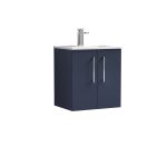 500mm Wall Hung 2-Door Vanity & Basin 2
