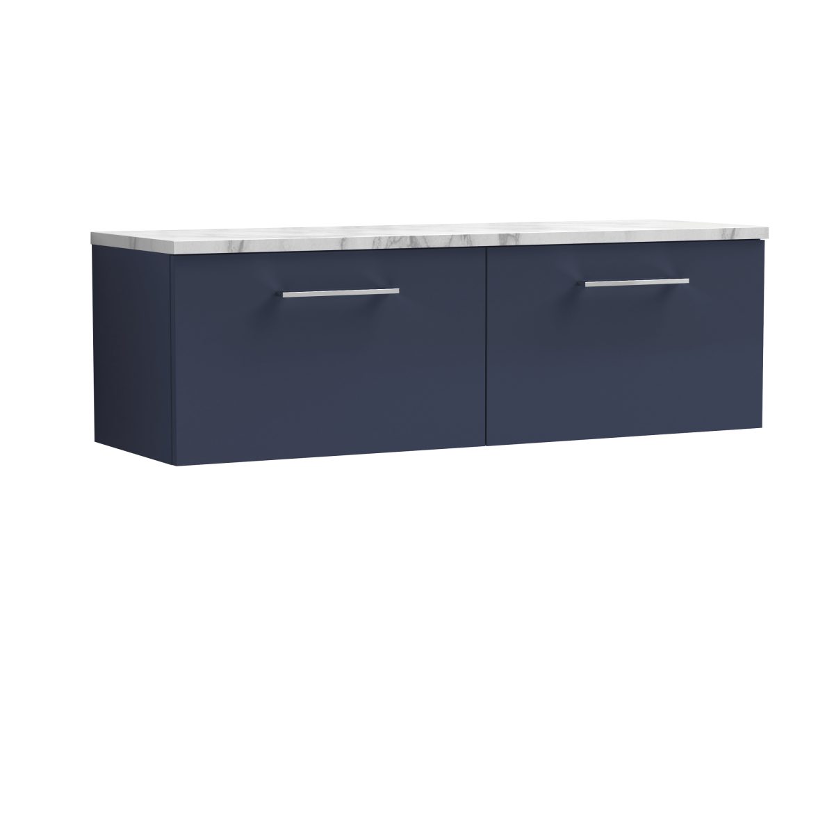 1200mm Wall Hung 2-Drawer Vanity & Laminate Worktop - Image 1