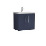 600mm Wall Hung 2-Door Vanity & Basin 1