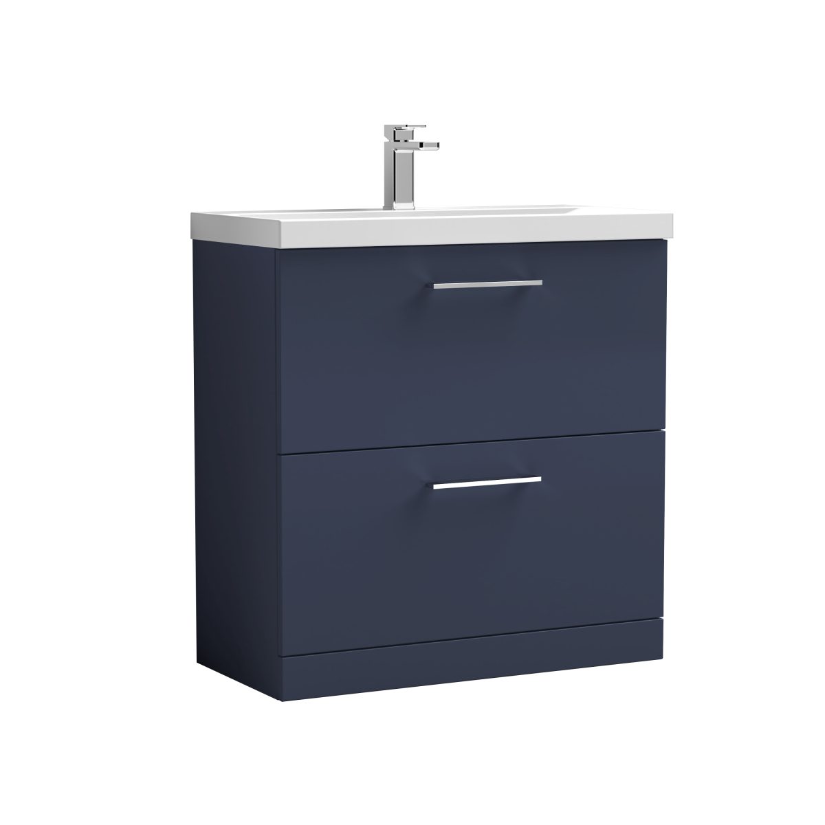 800mm Floor Standing 2-Drawer Vanity & Basin 1 - Image 1