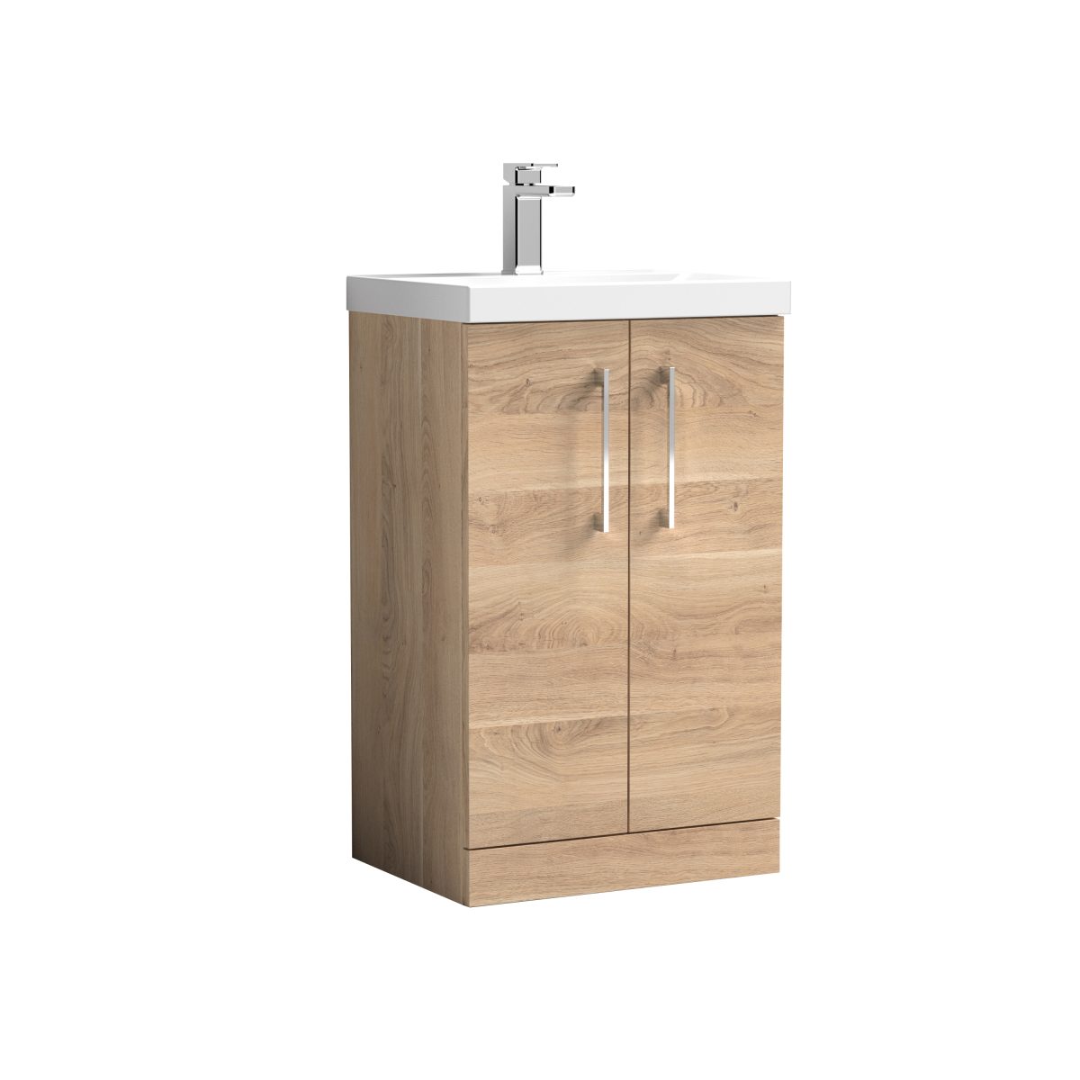 500mm Floor Standing 2-Door Vanity & Basin 3 - Image 1