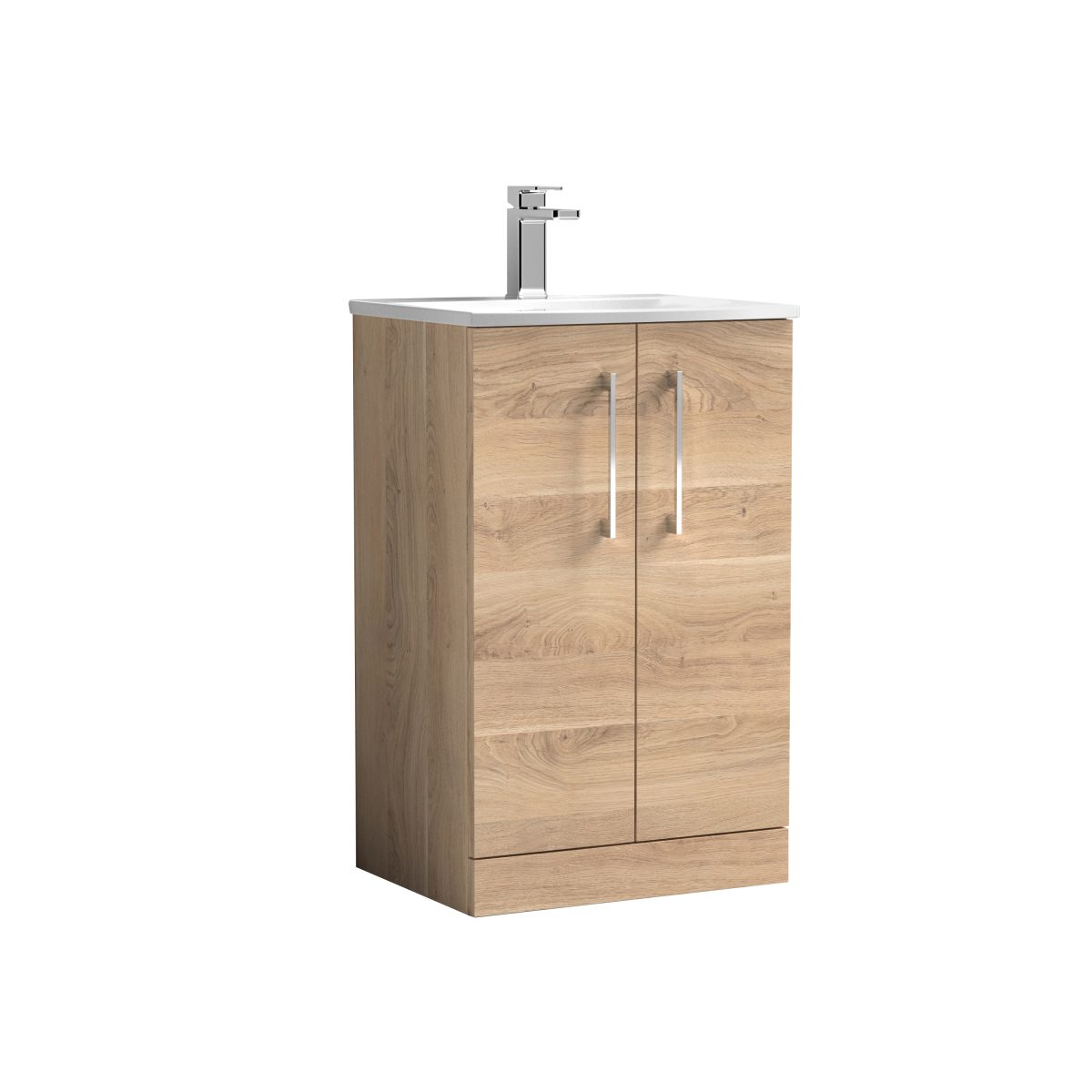 500mm Floor Standing 2-Door Vanity & Basin 4 - Image 1