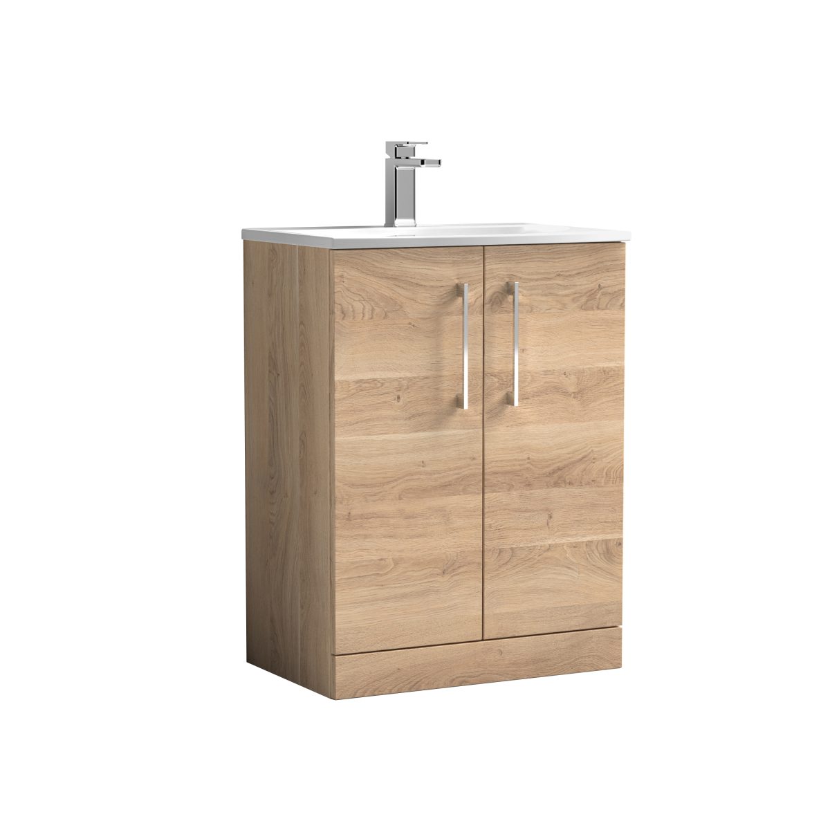 600mm Floor Standing 2-Door Vanity & Basin 4 - Image 1