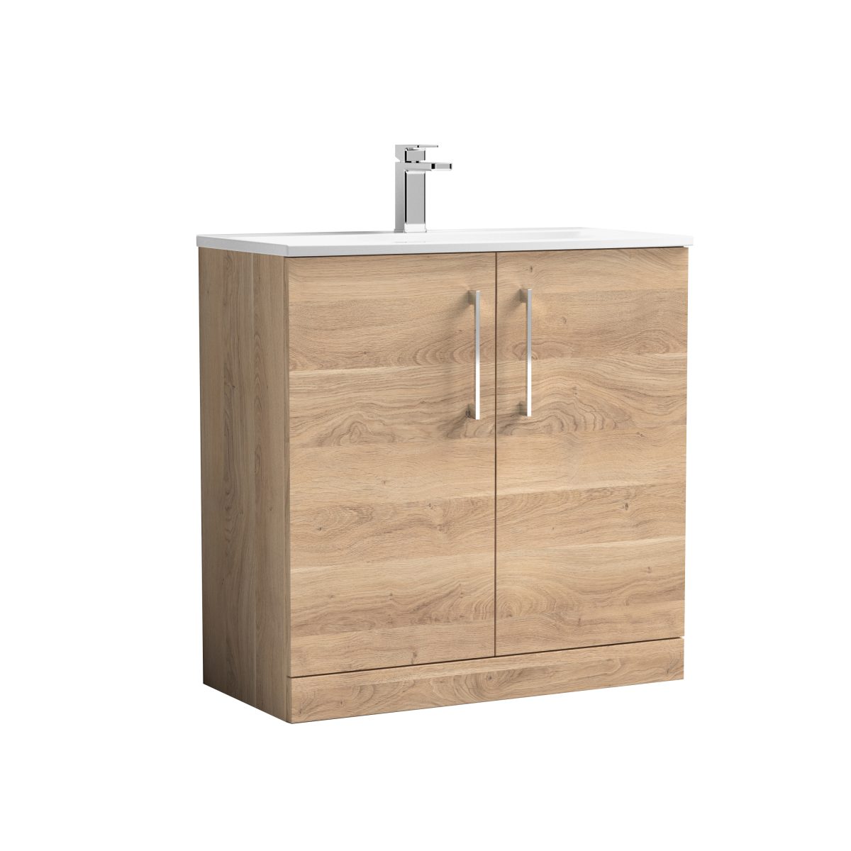 800mm Floor Standing 2-Door Vanity & Basin 4 - Image 1