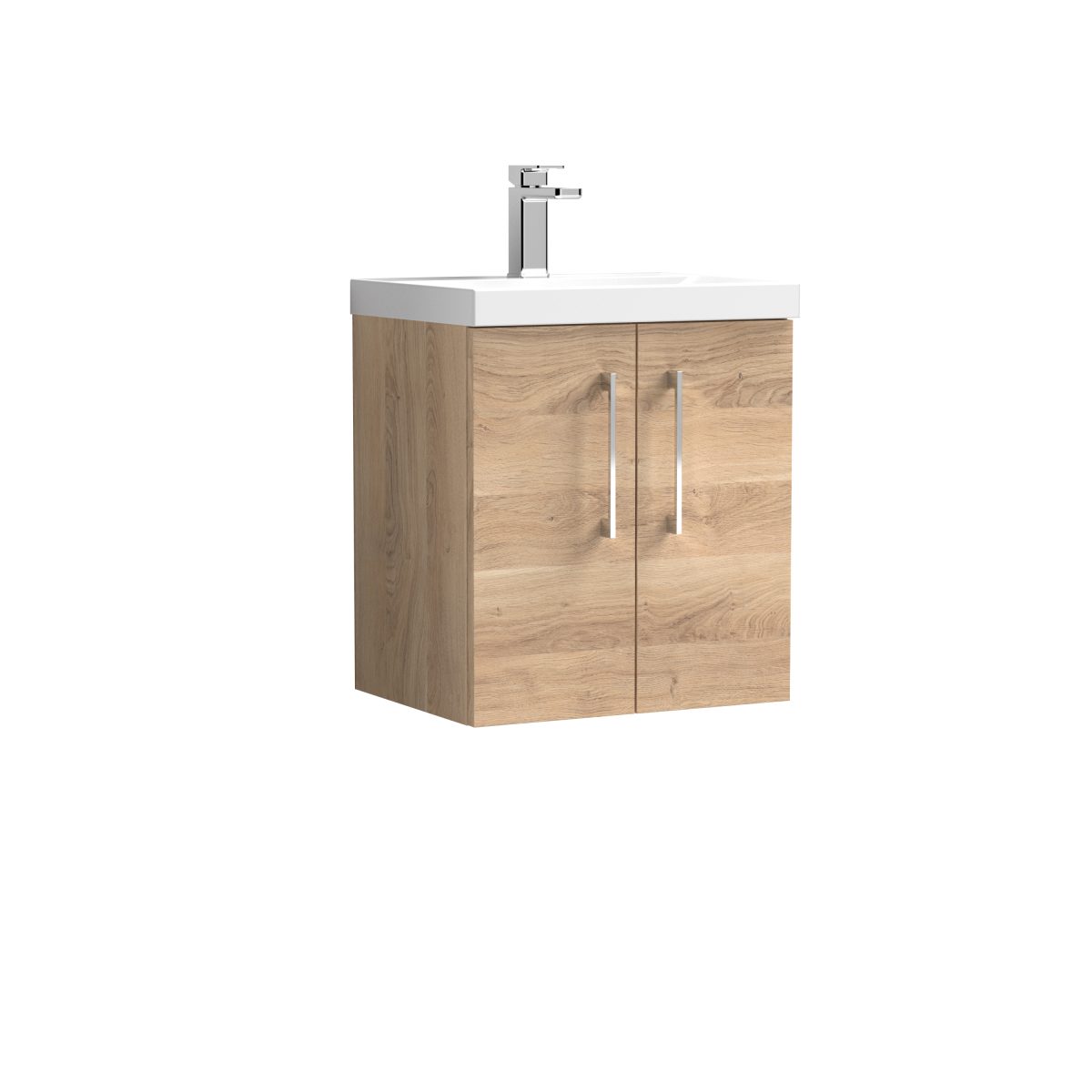 500mm Wall Hung 2-Door Vanity & Basin 3 - Image 1