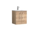 500mm Wall Hung 2-Door Vanity & Basin 4