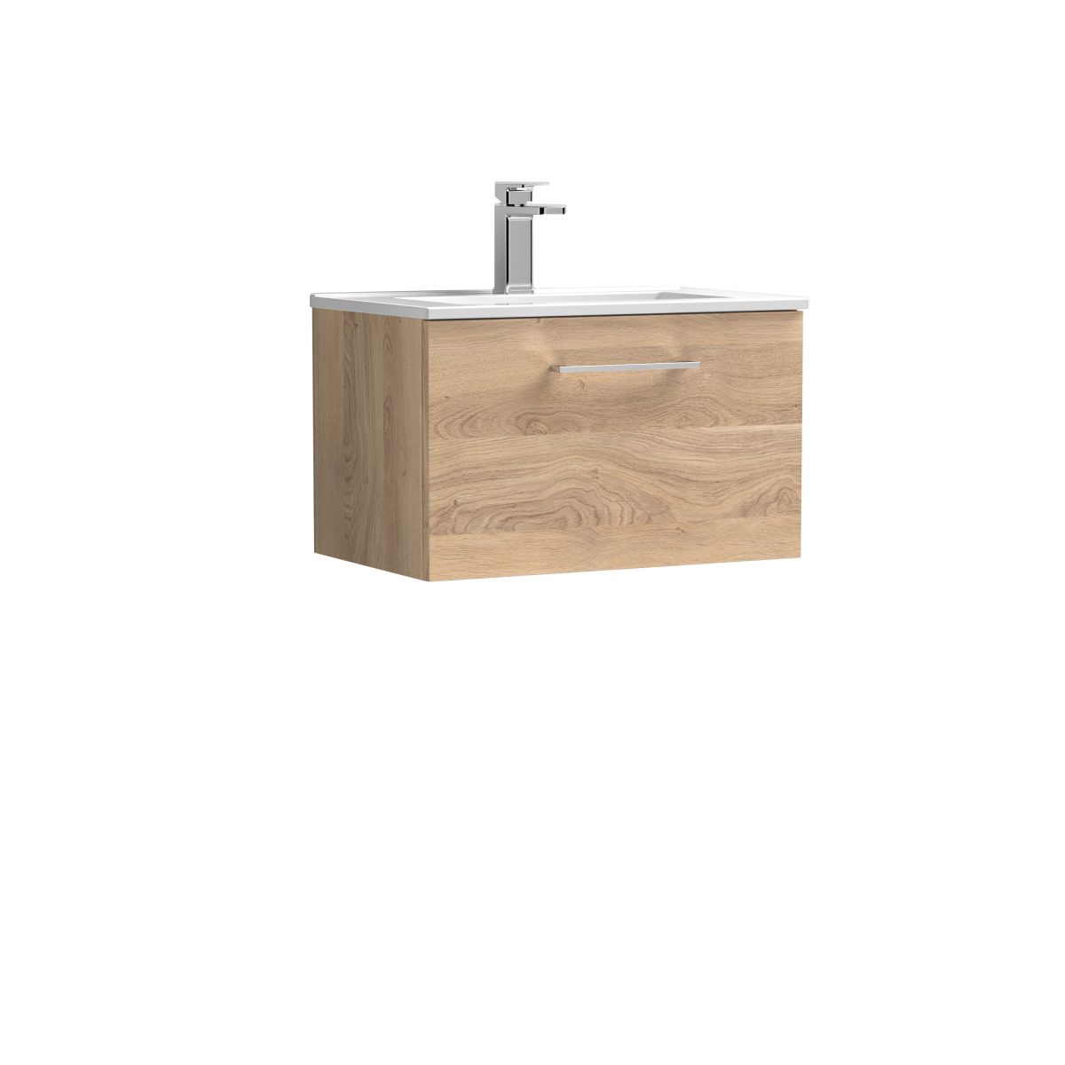 600mm Wall Hung 1-Drawer Vanity & Basin 2 - Image 1