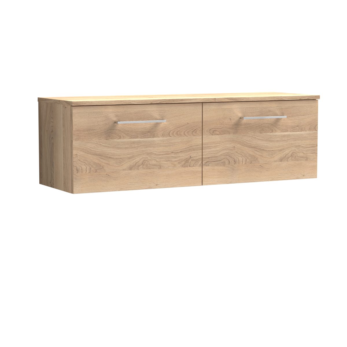 1200mm Wall Hung 2-Drawer Vanity & Worktop - Image 1